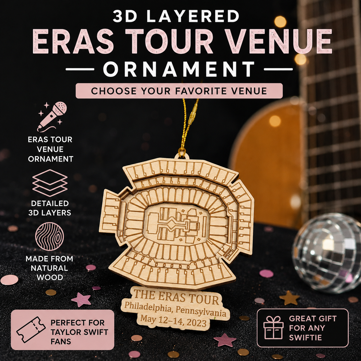 Eras Tour Venue 3D Ornament