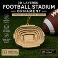 Professional Football Stadium 3D Ornament